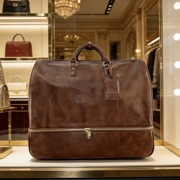 Genuine leather handbag travel bag